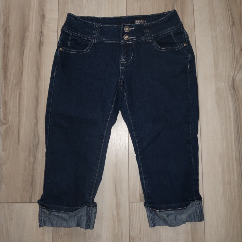 Women's Blue Capri Jeans